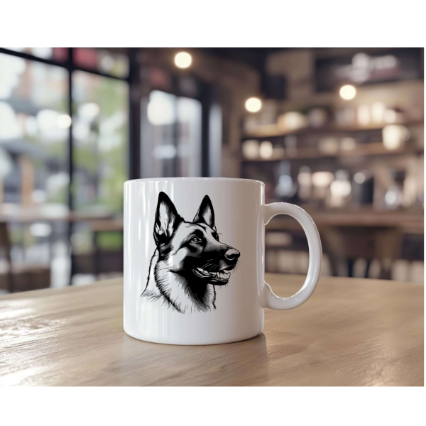 Keramikbecher mit Malinois